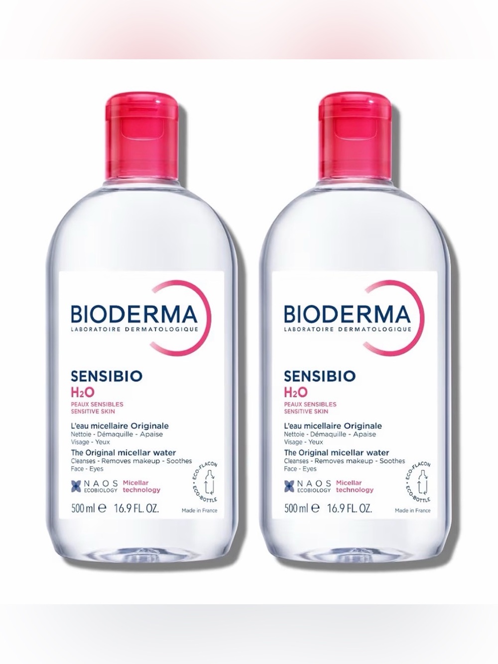 Bioderma Sensibio H2O Micellar Water (2 Pack) - NEW